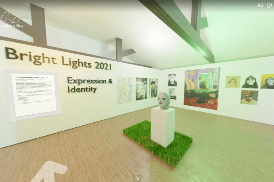 Digitally rendered exhibition titled Bright Light 2021